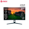 Monitor curvo TEROS TE-2734S, 27" FHD VA, 144HZ, 1MS, HDMI, DP, Audio out